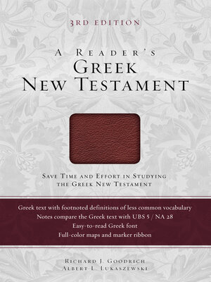 cover image of A Reader's Greek New Testament